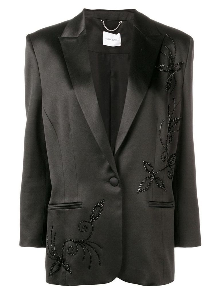 Magda Butrym embroidered blazer - Black