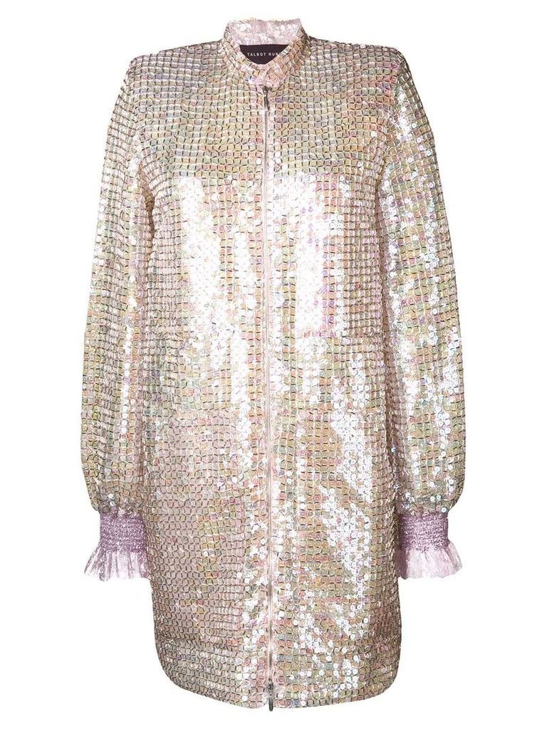 Talbot Runhof Sokoto sequinned dress - PINK