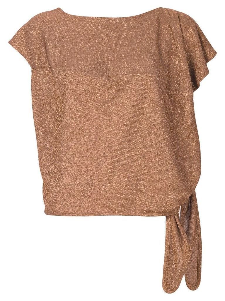 Vivienne Westwood Anglomania copper glitter top - Brown
