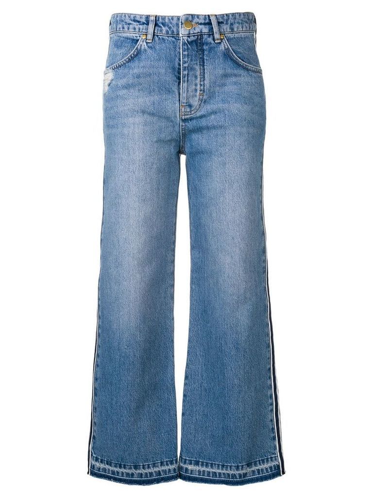 Victoria Victoria Beckham striped blue jeans