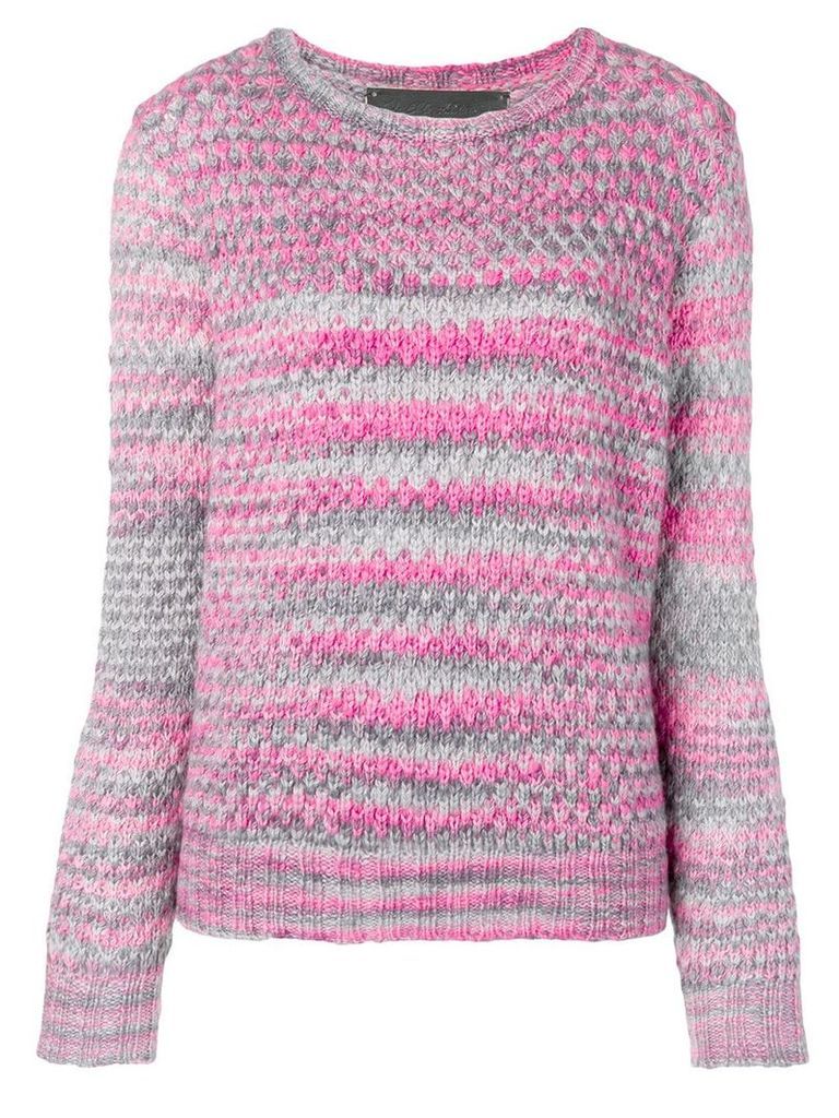 The Elder Statesman textured knit sweater - PINK