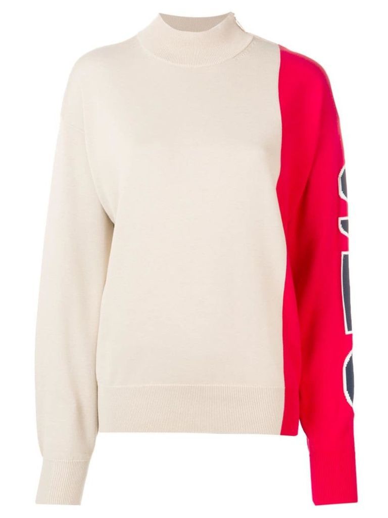 See By Chloé two tone jumper - Neutrals