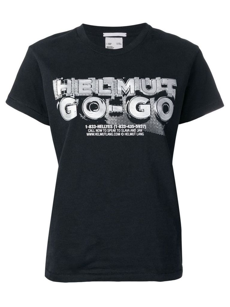 Helmut Lang go-go print T-shirt - Black