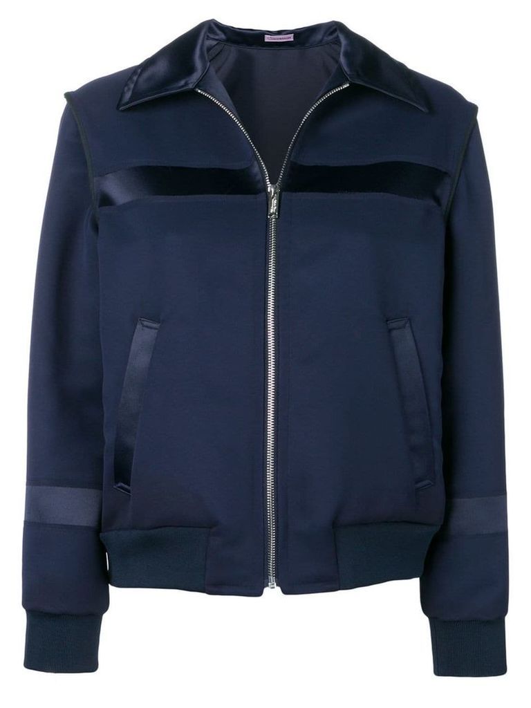 Sueundercover navy fitted bomber jacket - Blue