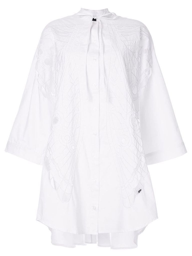 Romance Was Born Broderie butterfly shirt - White