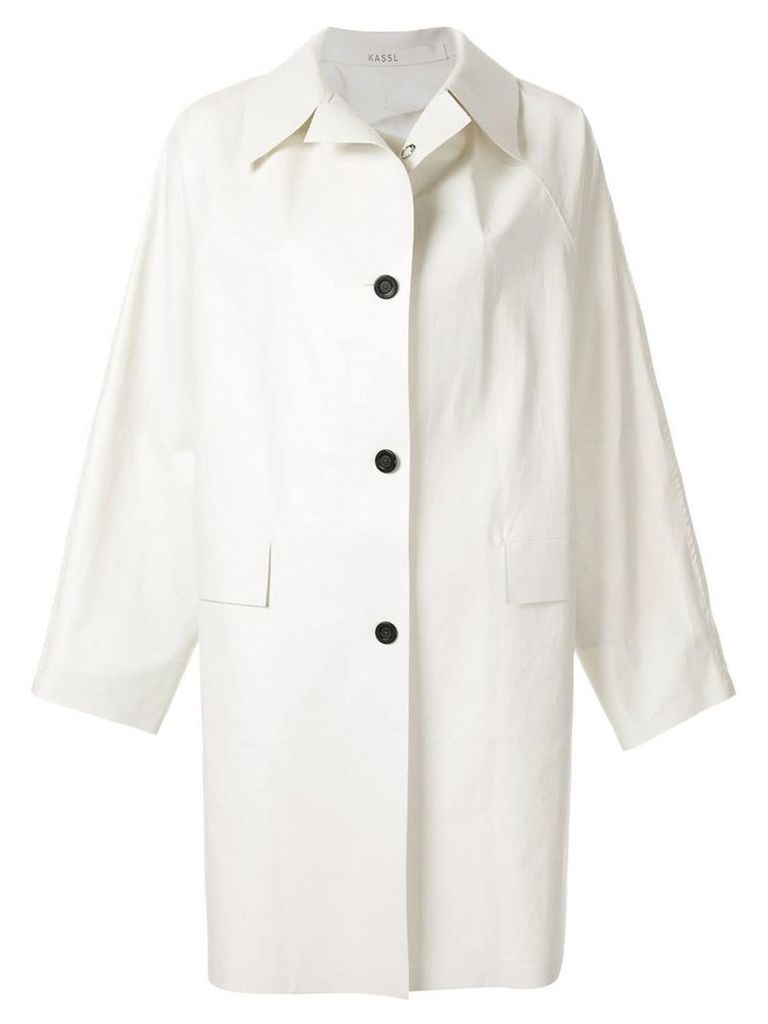 Kassl Editions classic trench coat - White