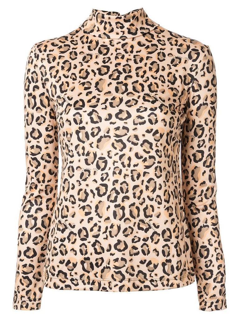 Rokh leopard-print jumper - NEUTRALS
