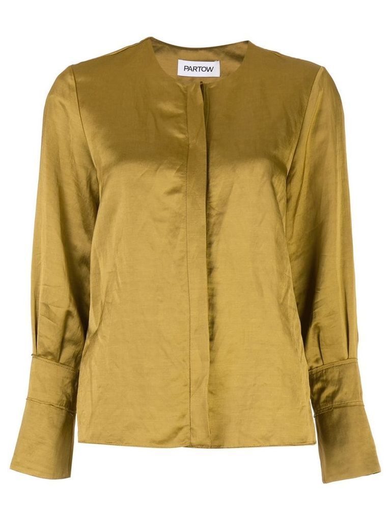 Partow concealed front blouse - GOLD