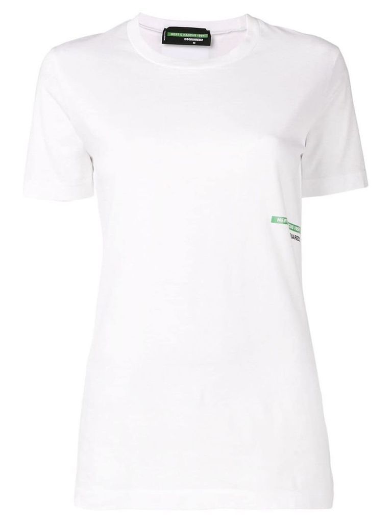 Dsquared2 back graphic print T-shirt - White