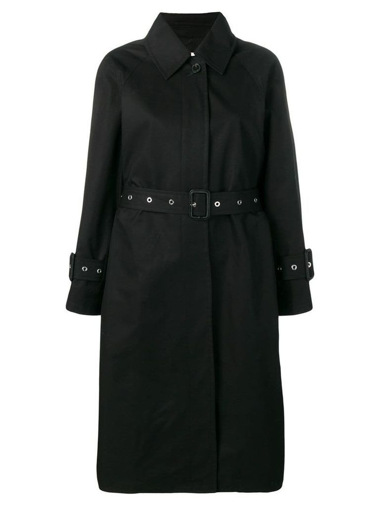 Mackintosh Black Cotton Single Breasted Trench Coat LM-097BS