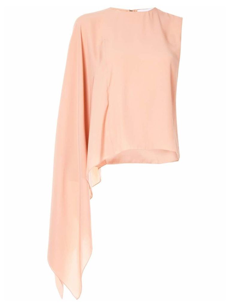 Noon By Noor asymmetric one sleve top - Pink