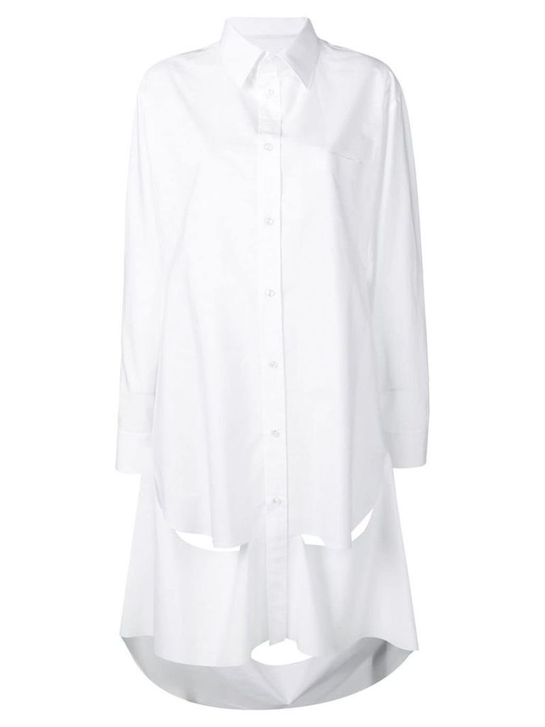 Maison Margiela simple shirt with cut-out detail - White