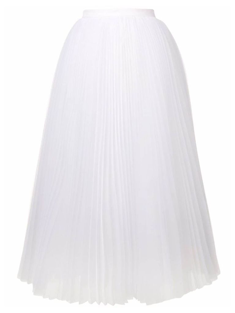 Ermanno Scervino flared pleated skirt - White
