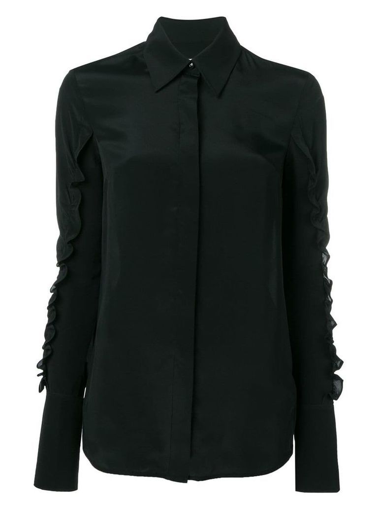 Victoria Victoria Beckham ruffle sleeves shirt - Black
