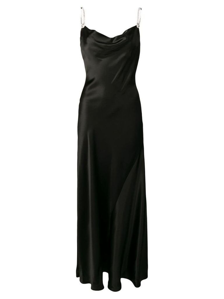 Alessandra Rich embellished-strap dress - Black