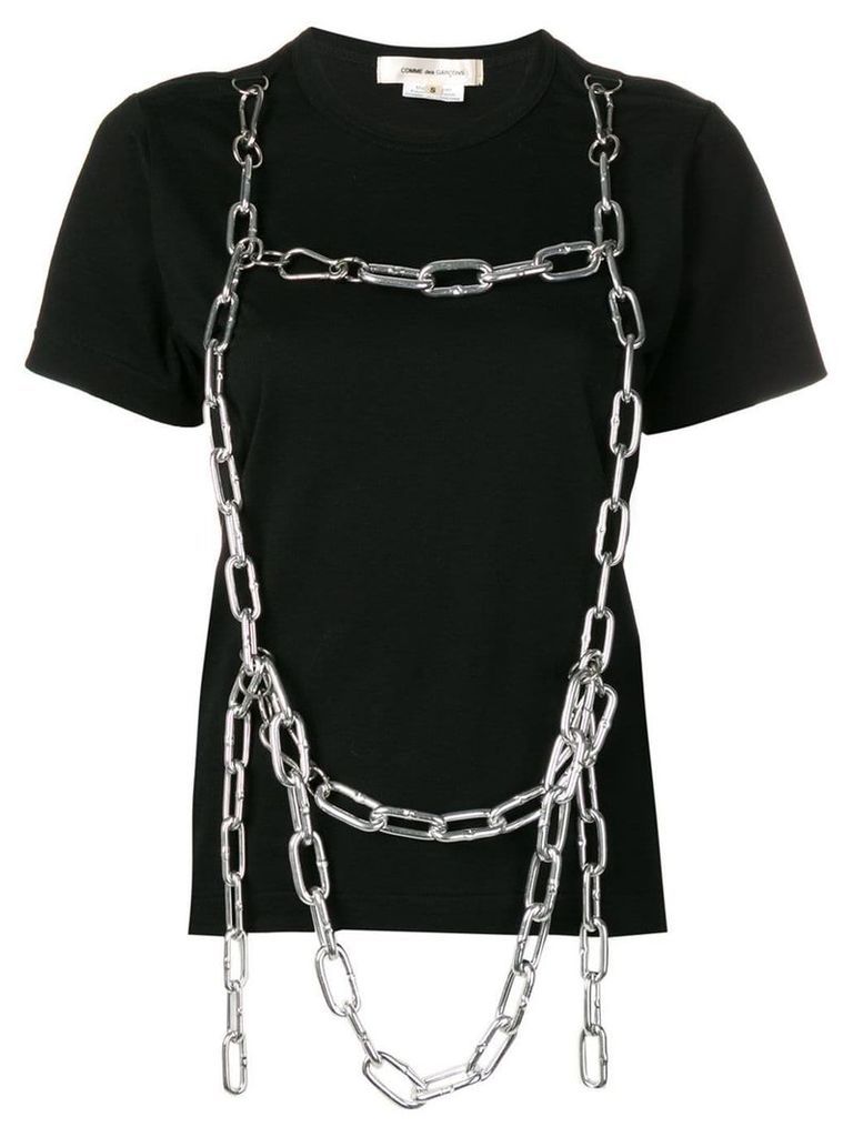 Comme Des Garçons chain embellished T-shirt - Black