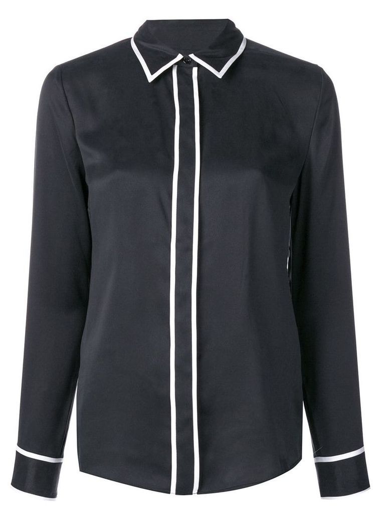 Equipment contrast piping shirt - Black