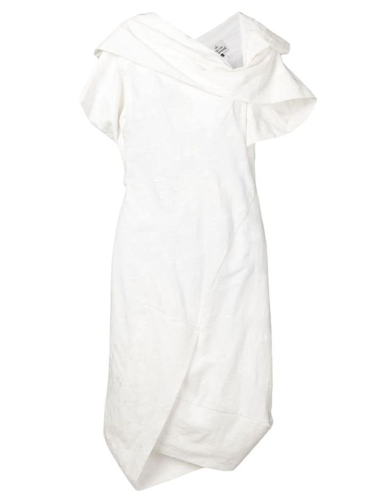 Vivienne Westwood embroidered asymmetric midi dress - White