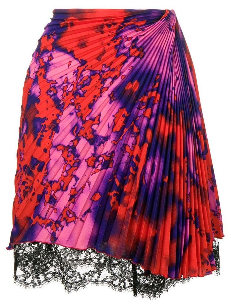 MSGM pleated skirt - Red