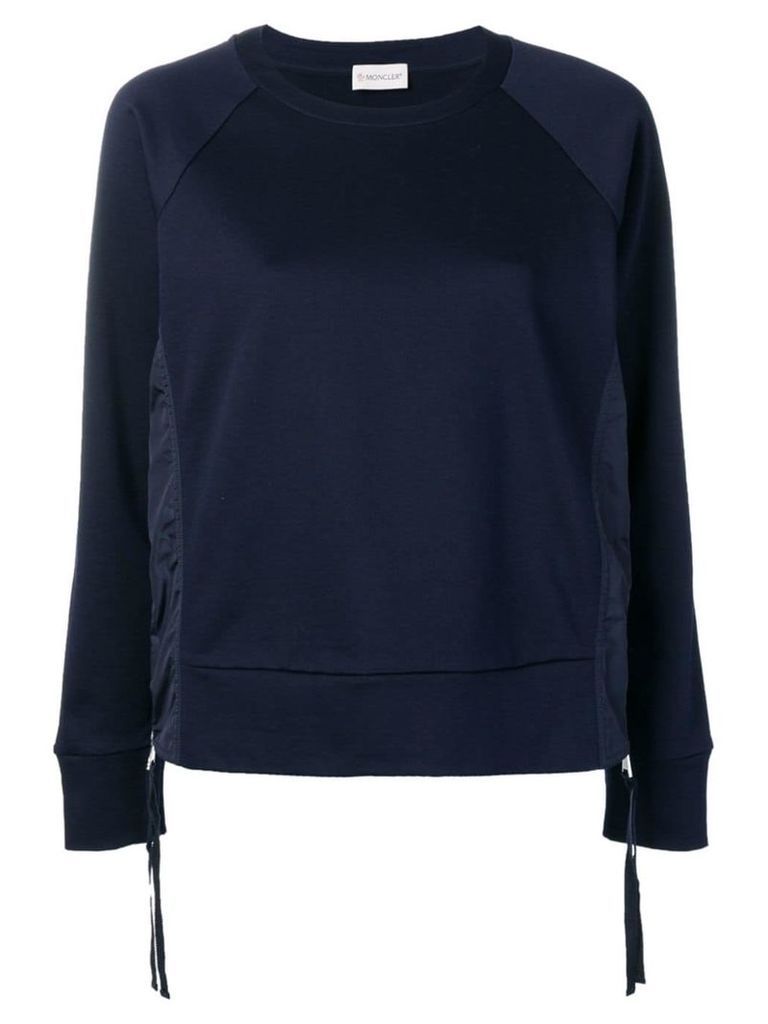 Moncler side zip sweatshirt - Blue