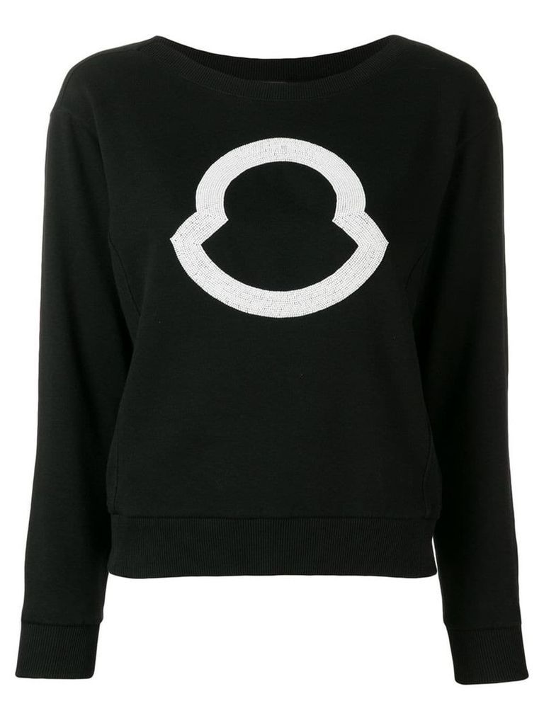 Moncler logo sweatshirt - Black