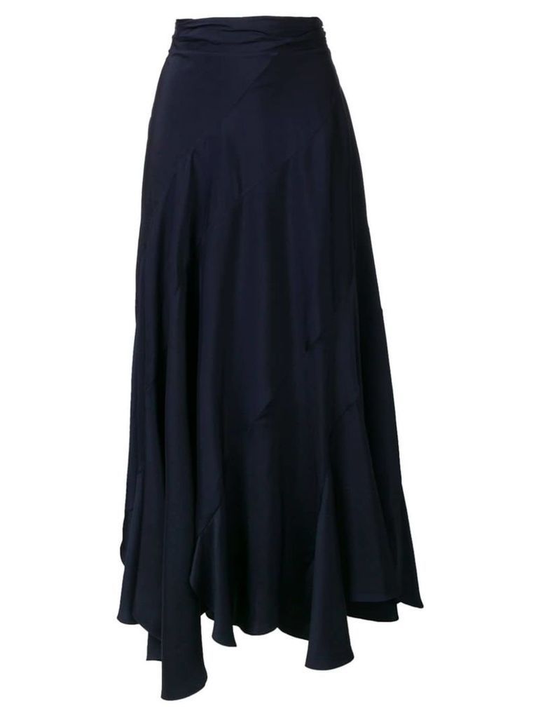 Chloé draped ruffle skirt - Blue