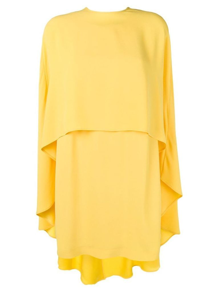 Sara Battaglia cape dress - Yellow