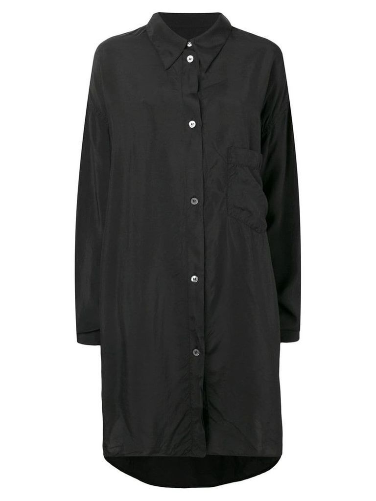 Maison Margiela longline shirt jacket - Black