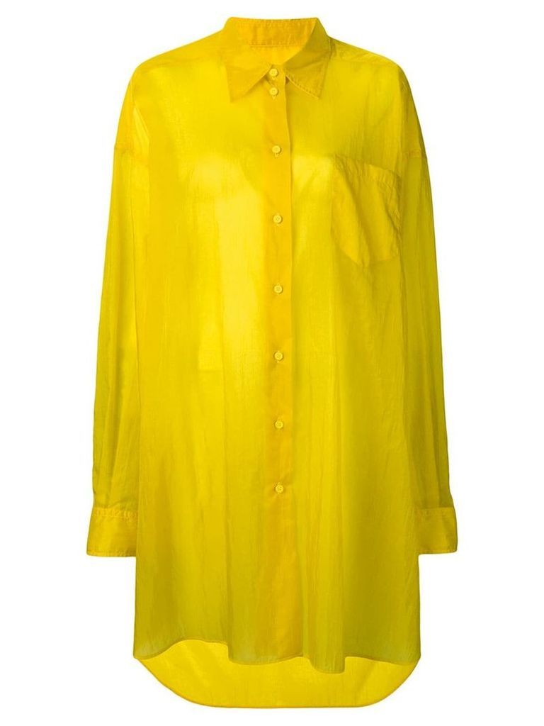 Maison Margiela longline shirt jacket - Yellow
