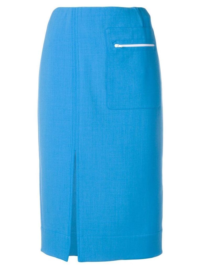 Kwaidan Editions front slit skirt - Blue