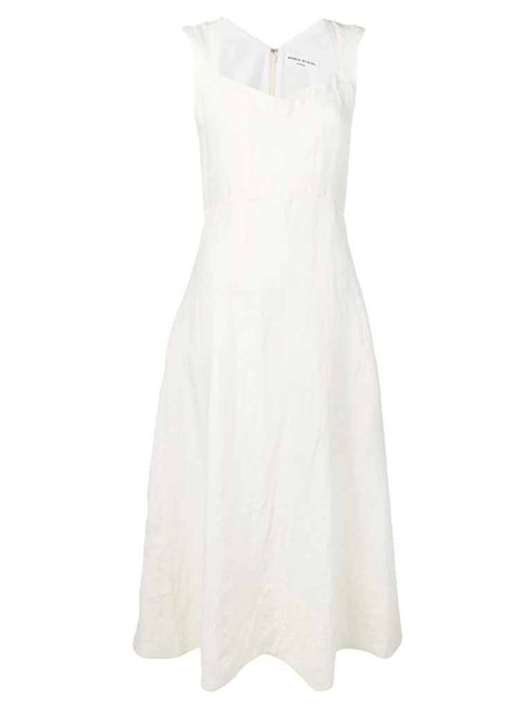 Sonia Rykiel flared long dress - White