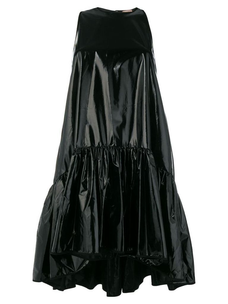N°21 shiny tiered mini dress - Black
