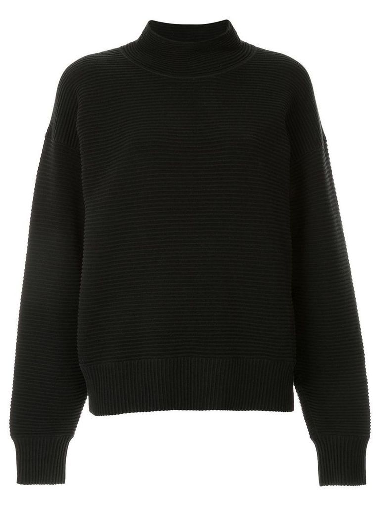 Nagnata merino wool blend rib-knit turtleneck jumper - Black