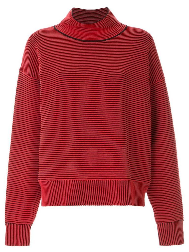 Nagnata ribbed knit turtleneck jumper - Red