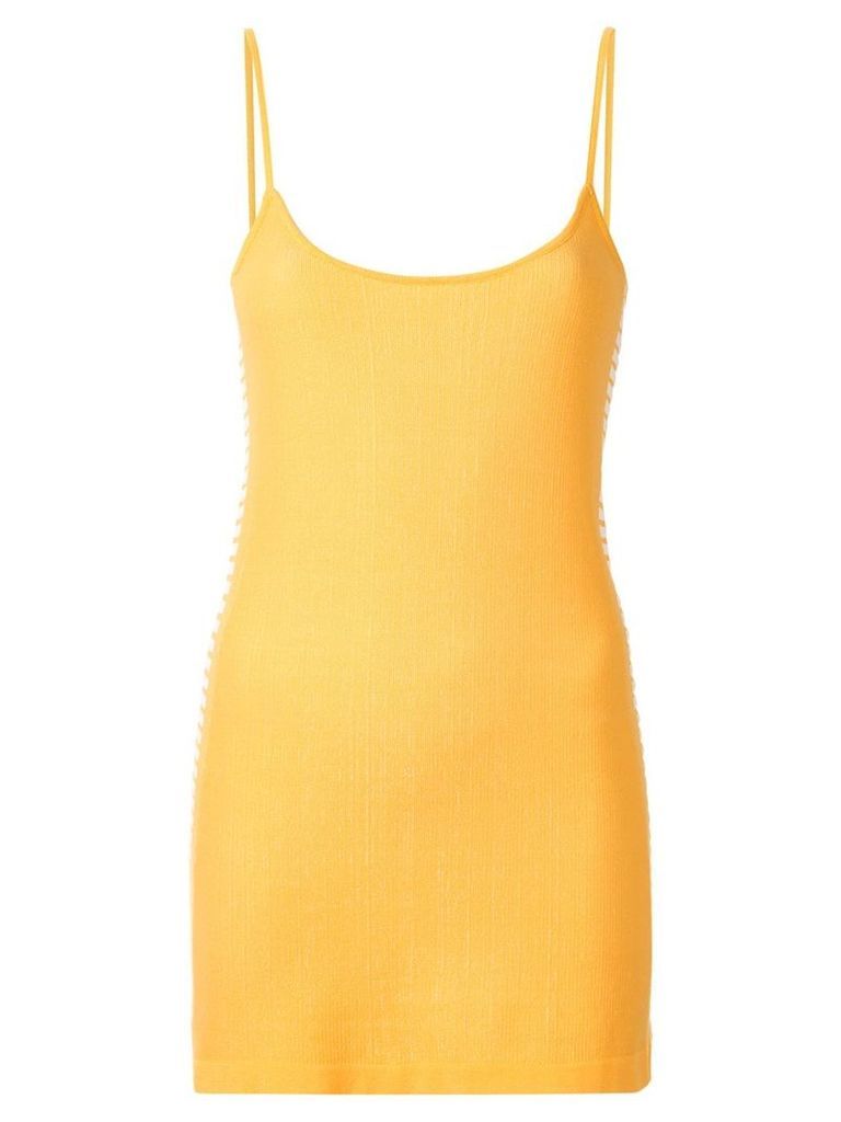 Nagnata retro stripe mini dress - Yellow