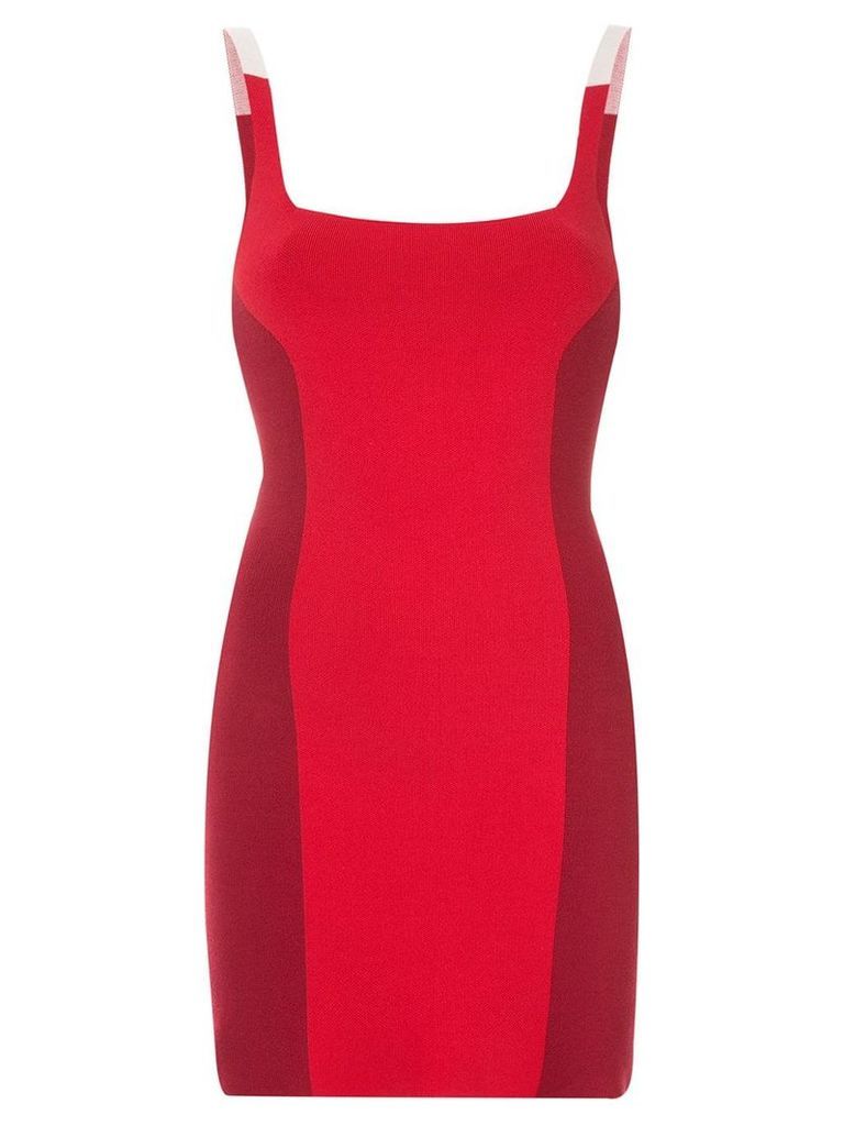 Nagnata colour block mini dress - Red