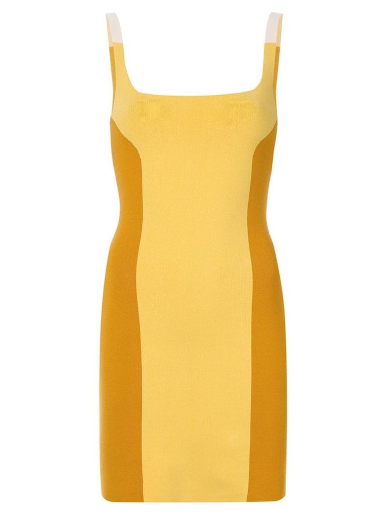 Nagnata colour block mini dress - Yellow