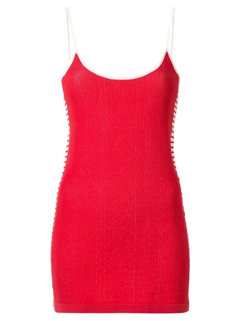 Nagnata retro stripe mini dress - Red