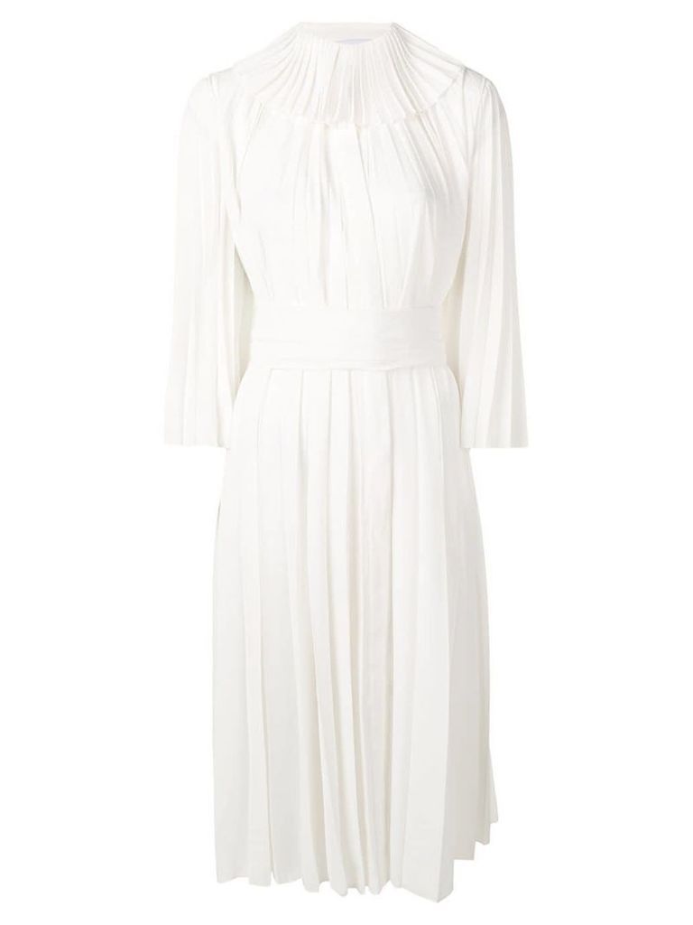 Atu Body Couture pleated midi dress - White