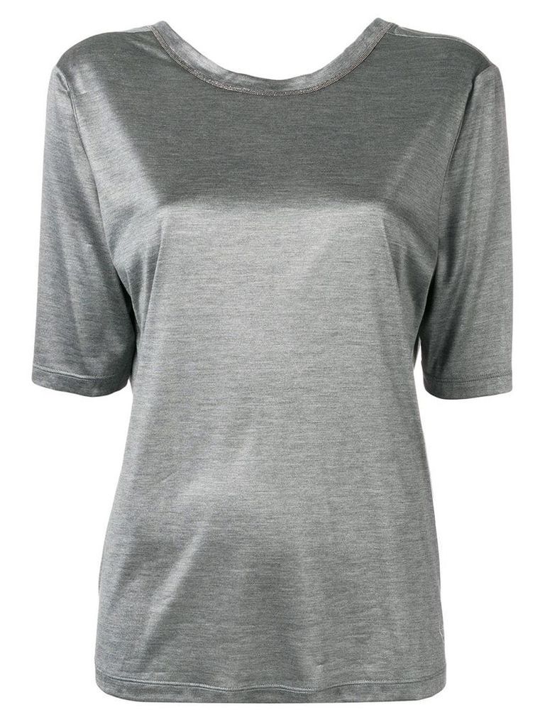 Fabiana Filippi round neck T-shirt - Grey