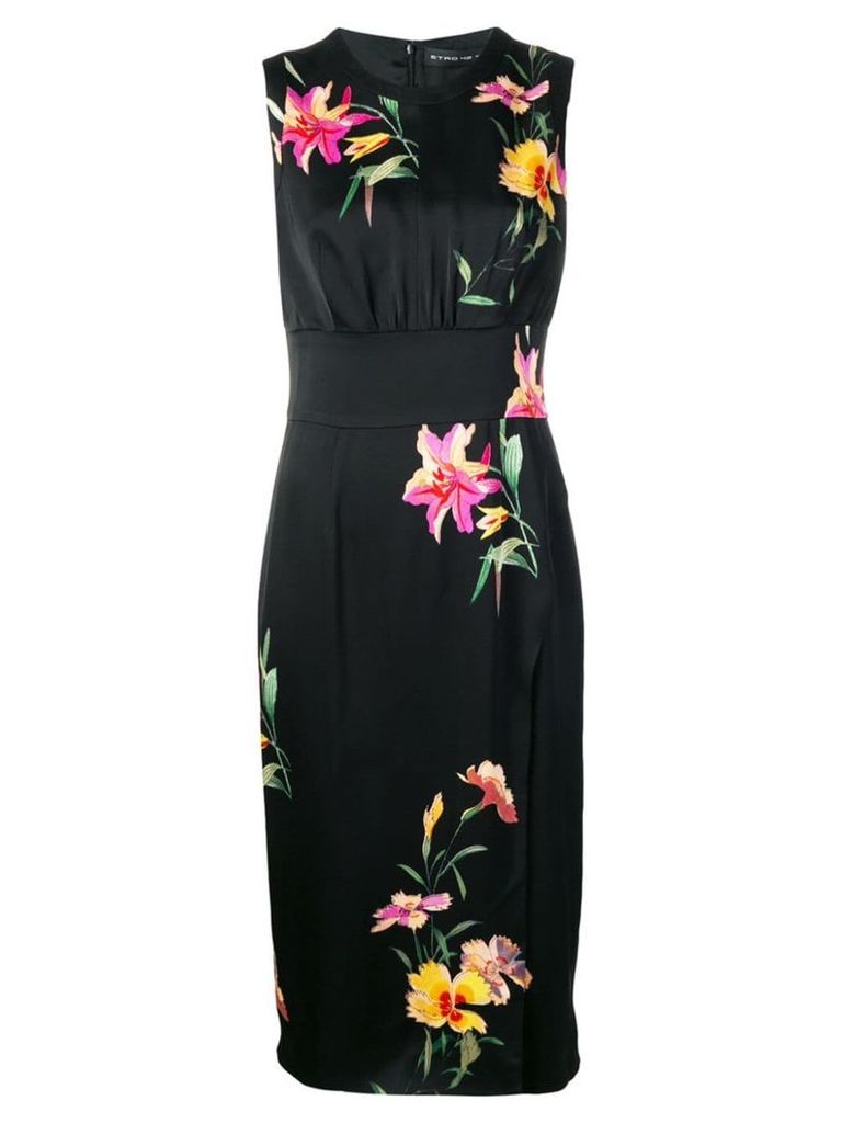Etro floral print dress - Black