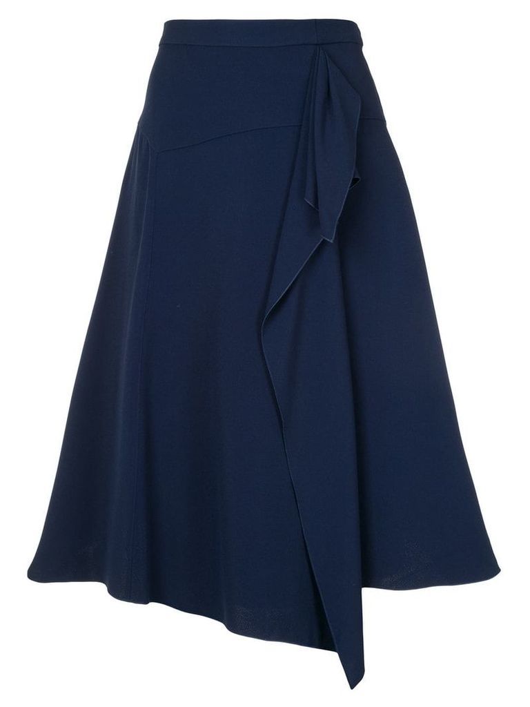 Delpozo flared A-line skirt - Blue