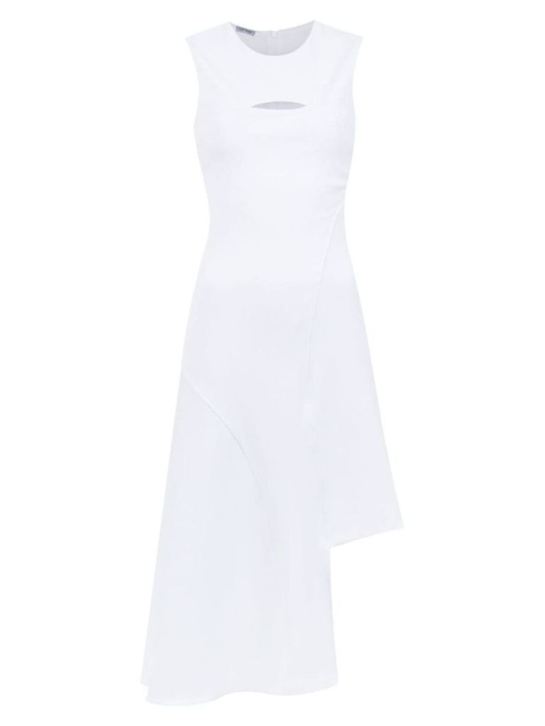 Tufi Duek midi dress with cut detail - White