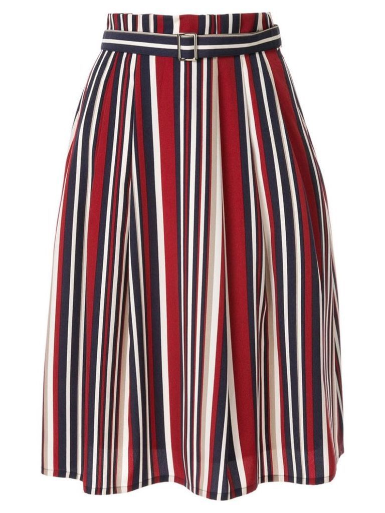 Guild Prime striped flared skirt - Multicolour
