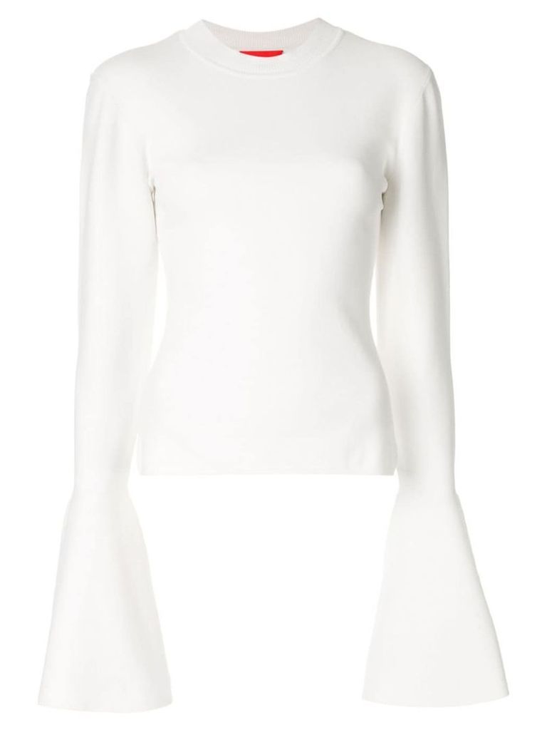 Solace London bell-sleeve sweater - White
