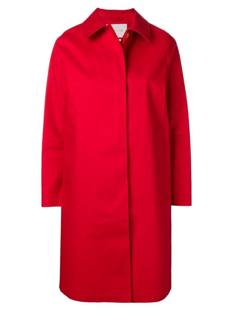 Mackintosh classic slim-fit trench coat - Red