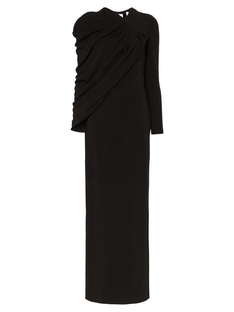 Burberry draped gown - Black