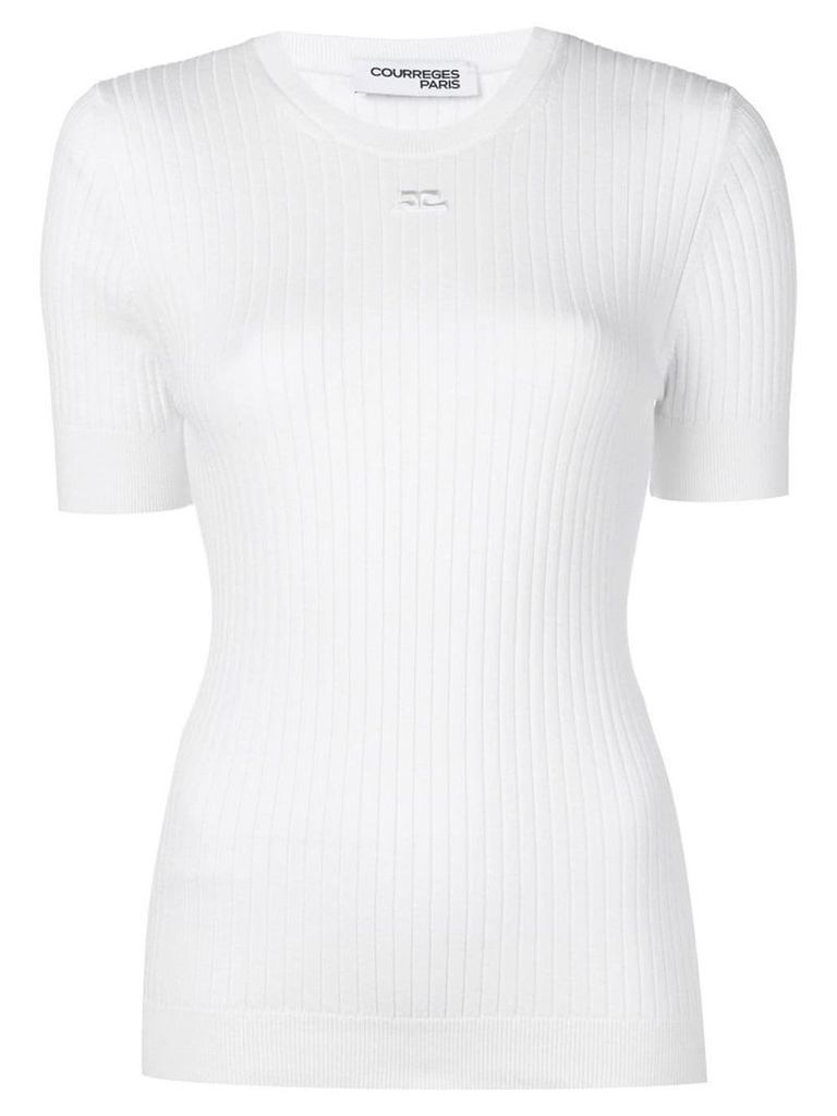 Courrèges knitted top - White