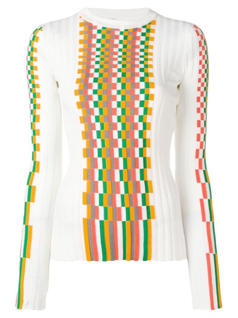 Loewe fitted knitted top - White