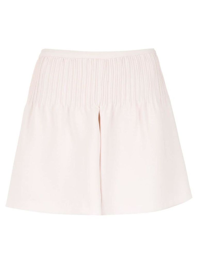 Andrea Bogosian pleated leather skirt - Pink
